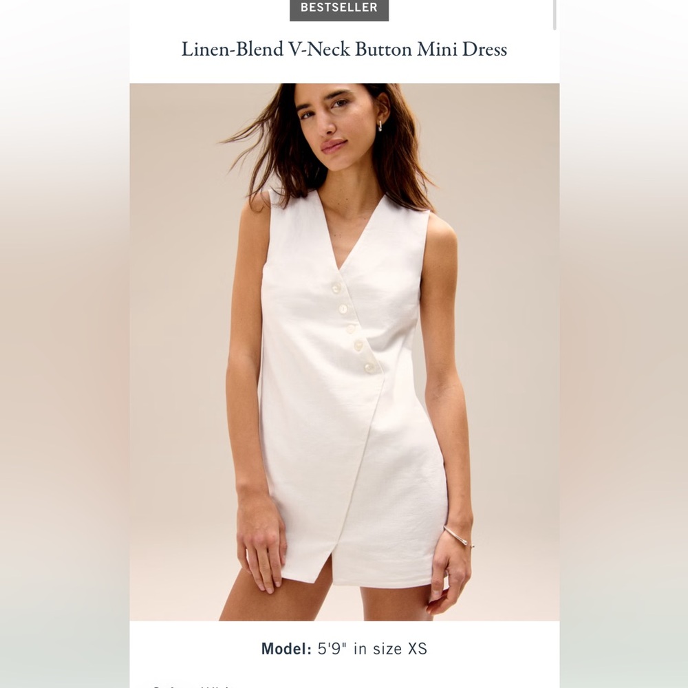 Abercrombie & Fitch Cream Mini Dress